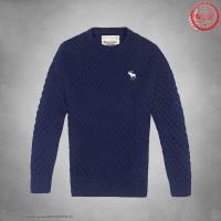 heren abercrombie and fitch crewneck truien bulk yarn koningsblauw Fashion Novel 1b6n0164